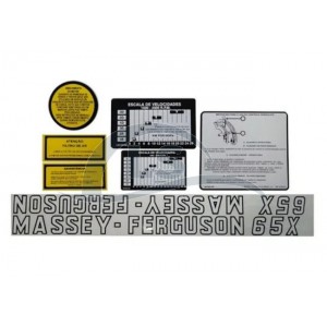 Jogo De Decalque (adesivo) - Trator Massey Ferguson 65x
