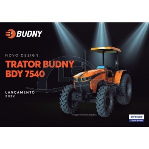 TRATOR BUDNY  75CV BDY-7540 MOTOR NACIONAL PERKINS (VALOR A COMBINAR COM A REVENDA)